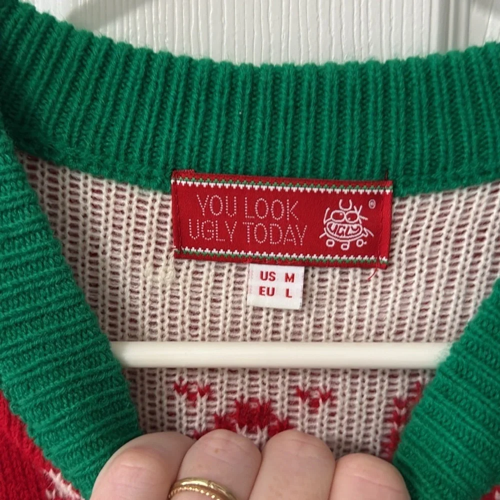 Festive Red Christmas Sweater
